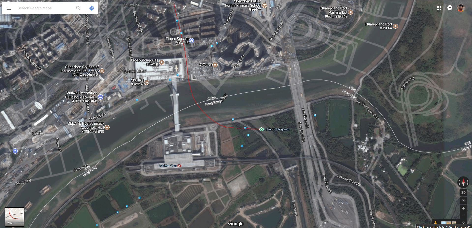 Google maps are unaligned in mainland China.
